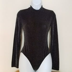 Mock neck long sleeve body suit
